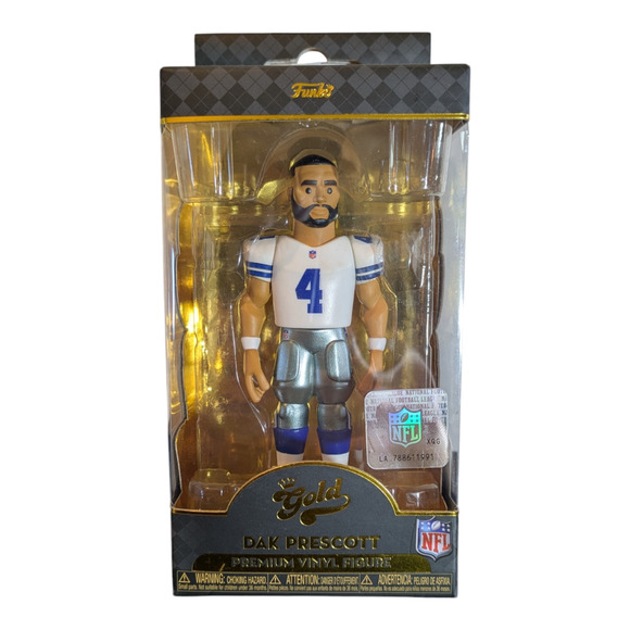 Funko GOLD 5" Premium Vinyl Figure-Dak Prescott - Quarterback Dallas Cowboys NEW - Picture 1 of 8